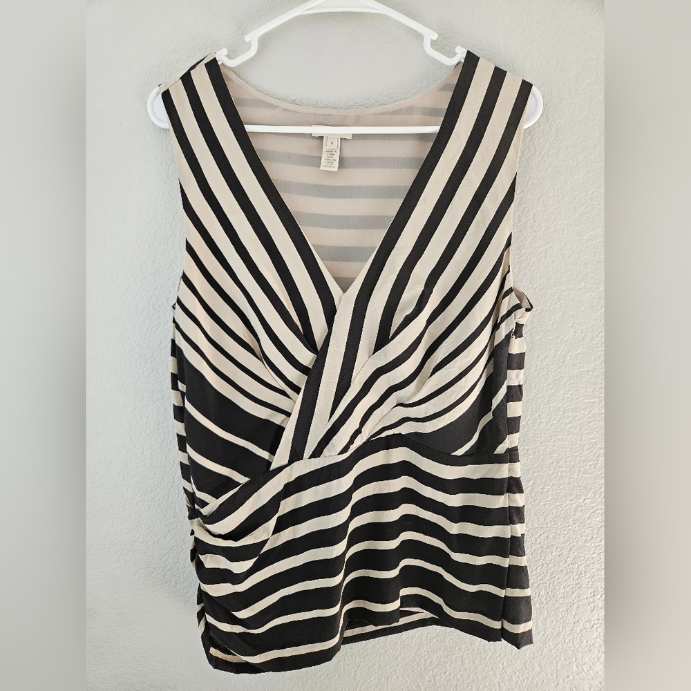 J.Crew Sleeveless Silk Wrap Top (US Size 8)